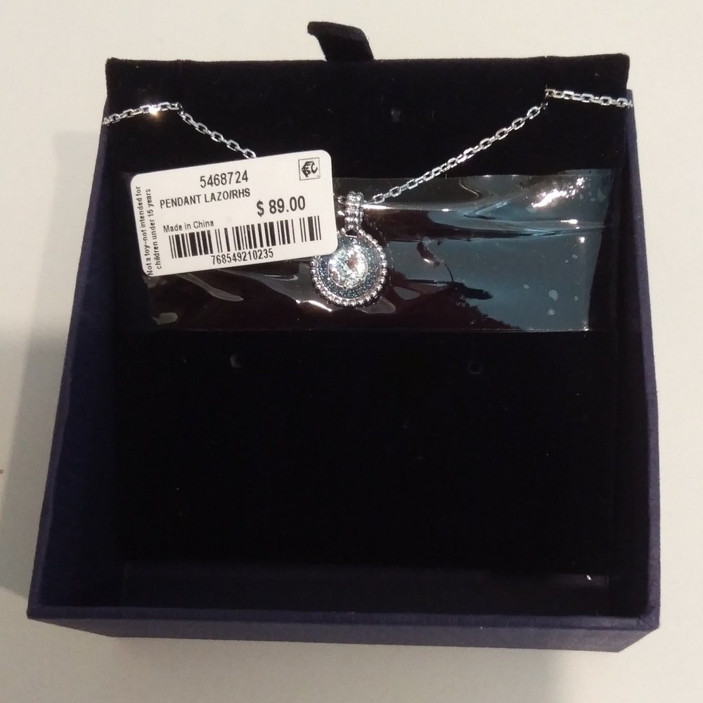 Swarovski New Aqua Crystal Necklace